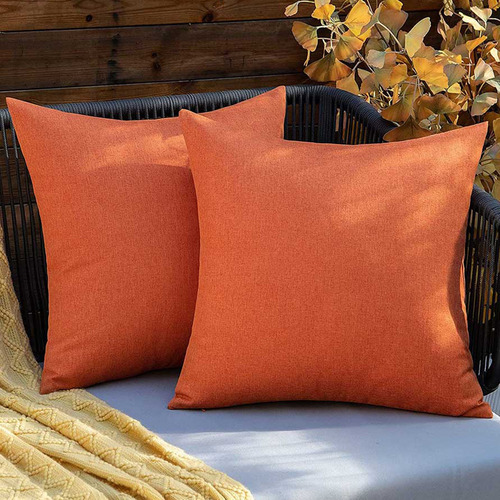 Red outdoor cheap pillow covers